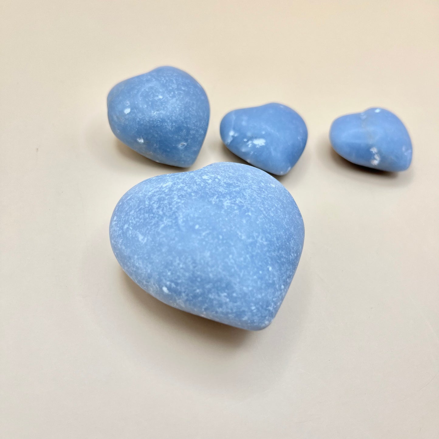 Angelite | Mat Heart Carving