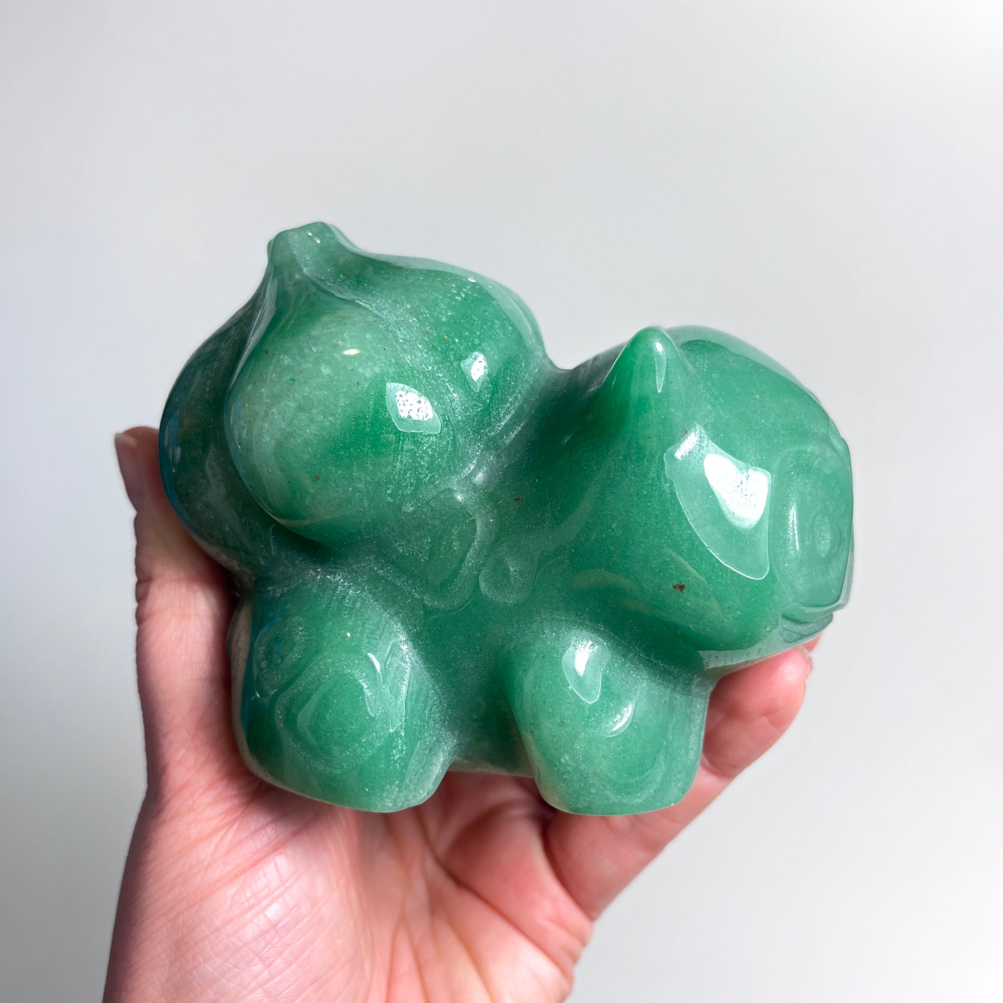 Bulbasaur Large | Green Aventurine Pokemon Inspired