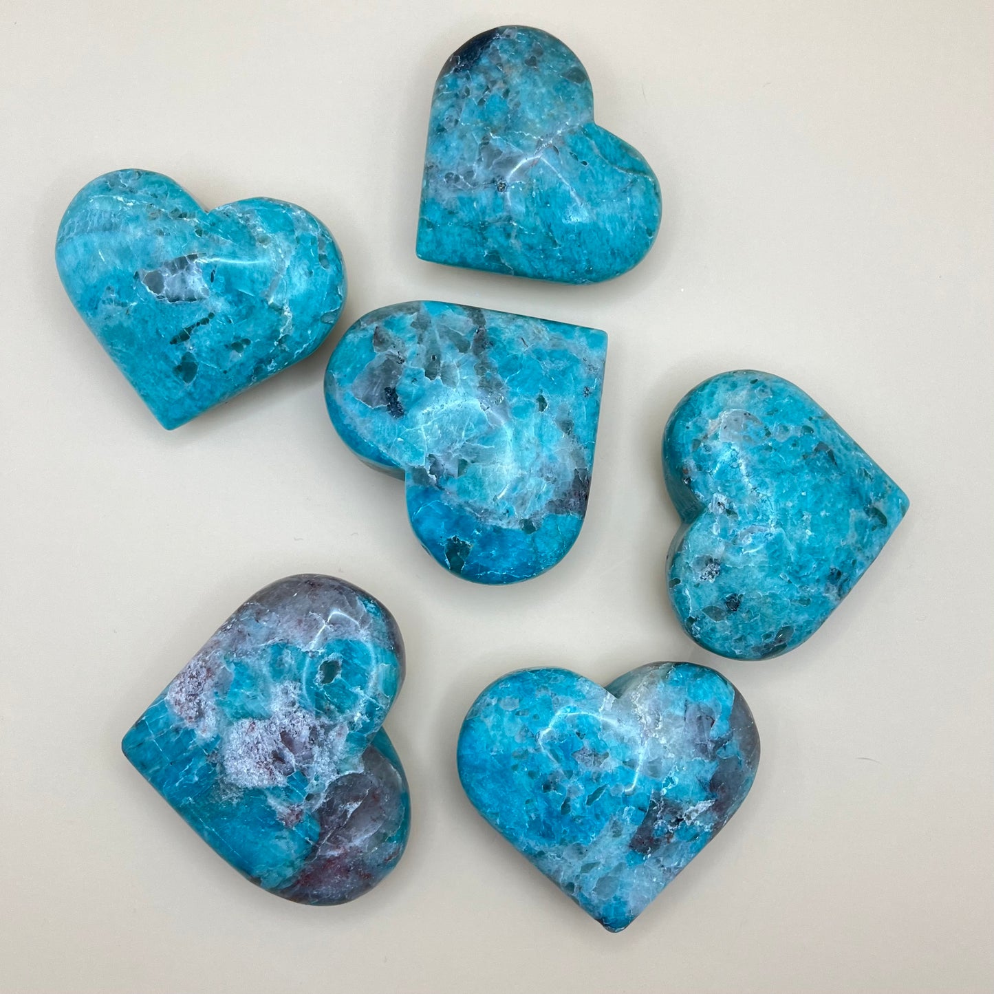 Amazonite x Smoky Quartz  | Large Heart Carving