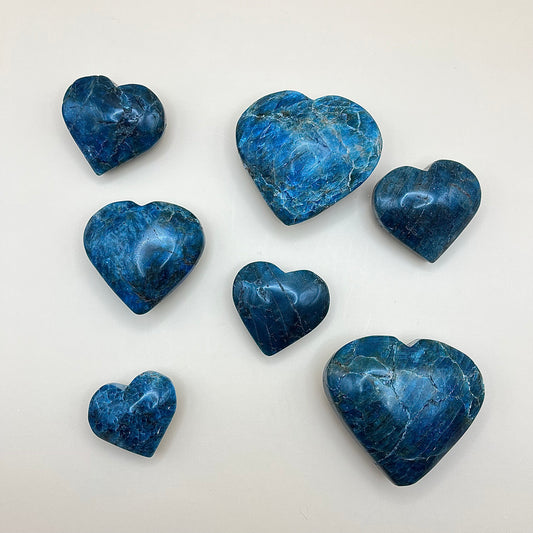 Blue Apatite | Heart Carving